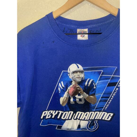 Vintage Peyton Manning Shirt Indianapolis Colts Player Graphic Tee 2000s Large - Picture 6 of 12